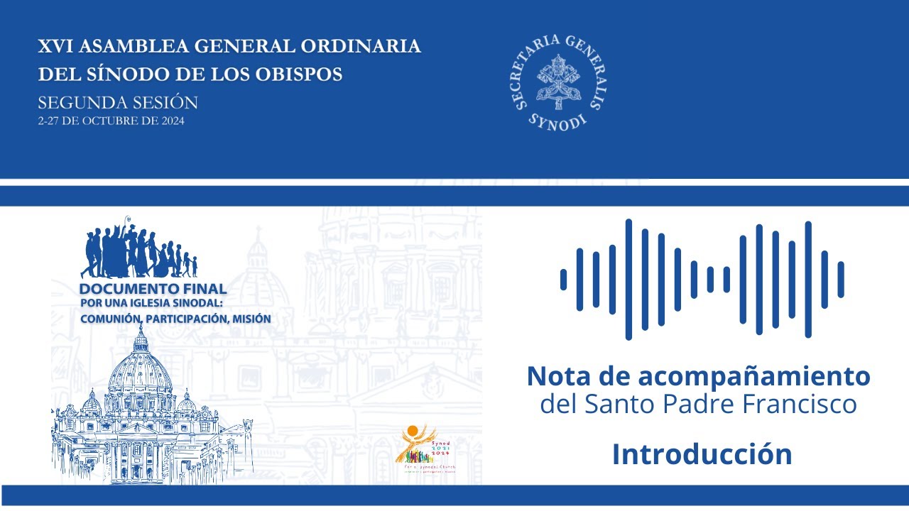 Documento Final del S&iacute;nodo: Por una Iglesia sinodal: comuni&oacute;n, participaci&oacute;n y misi&oacute;n