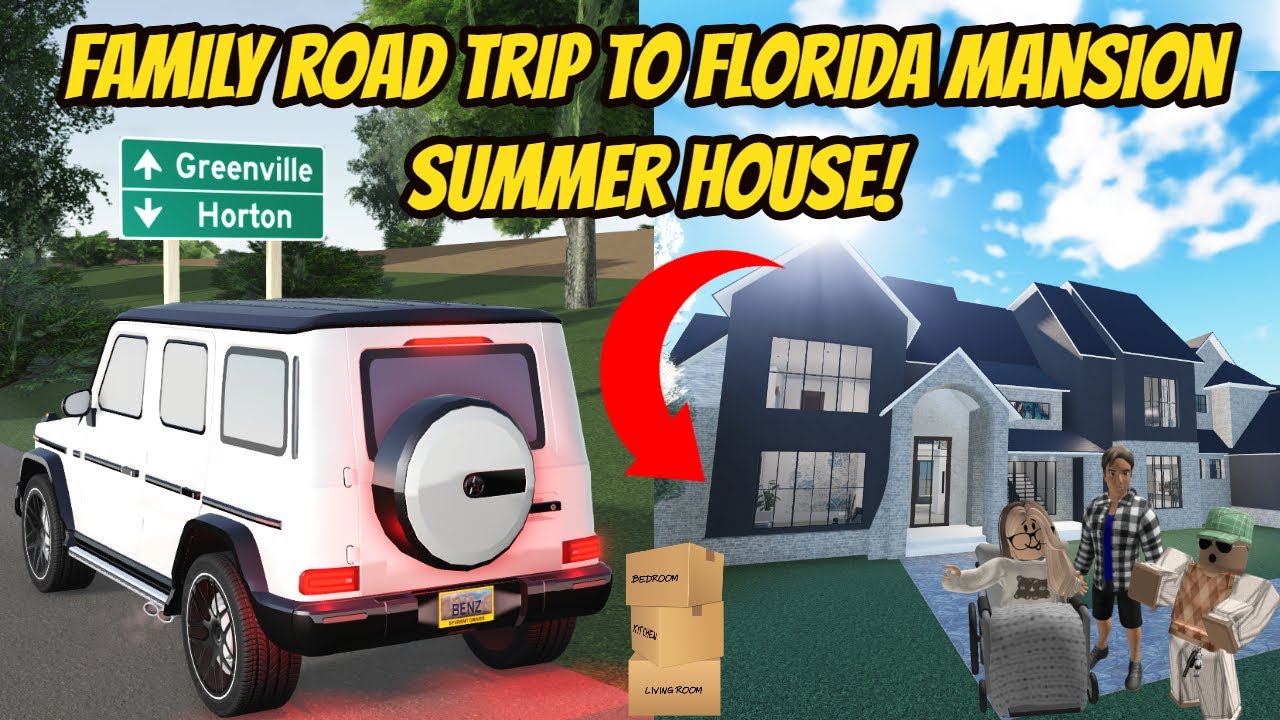 Greenville, Wisc Roblox l Family Summer Vacation Road Trip to Florida Mansion Roleplay