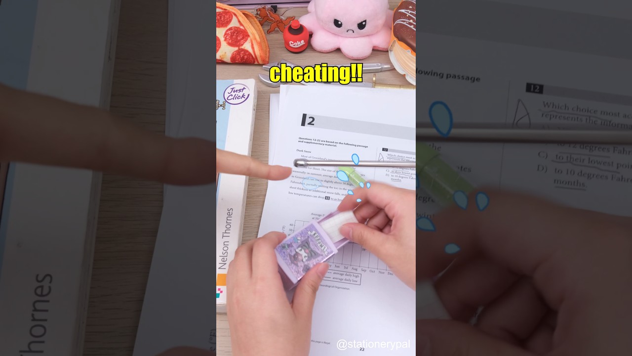 Caught Cheating with a Magic Eraser Case?!😱 #shorts