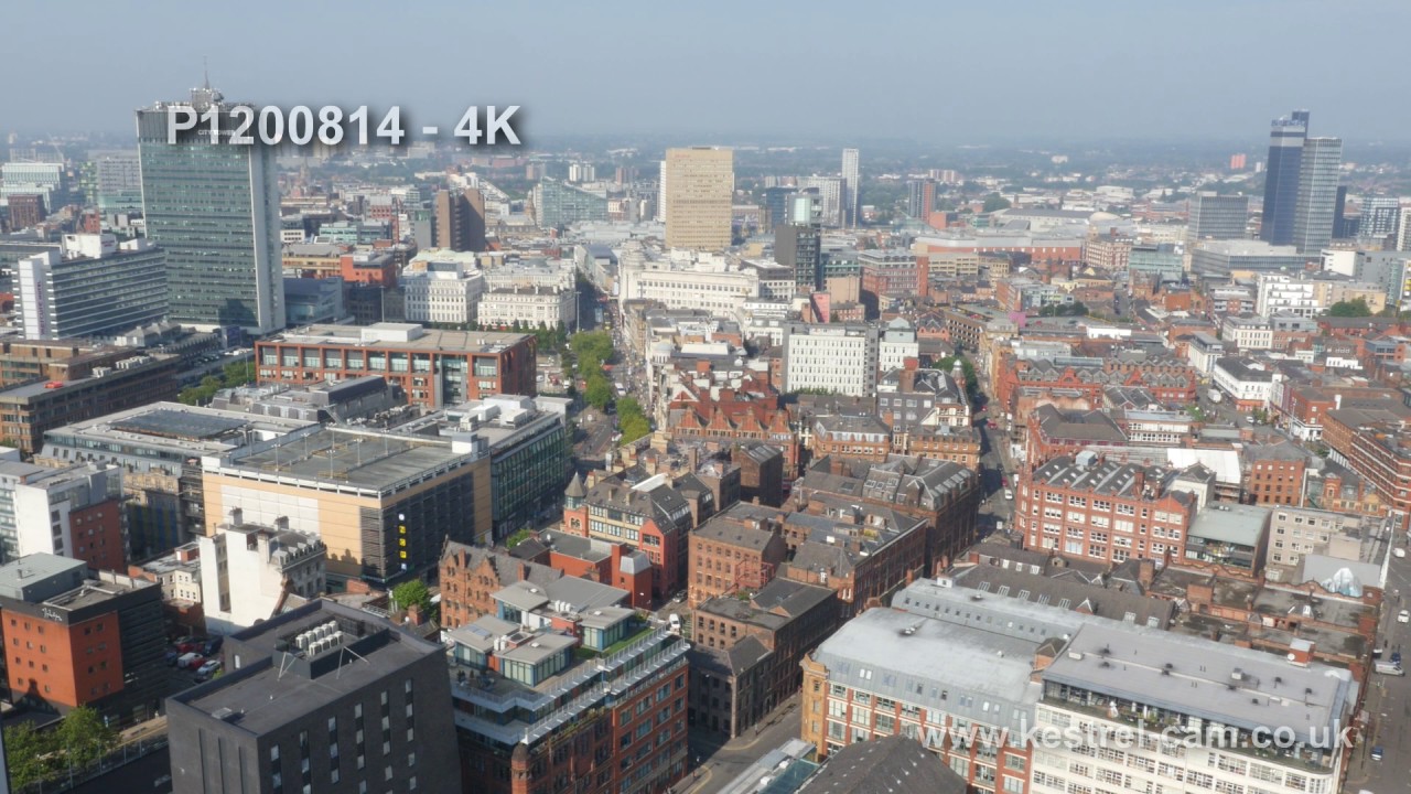 Manchester City Centre Drone Video Footage