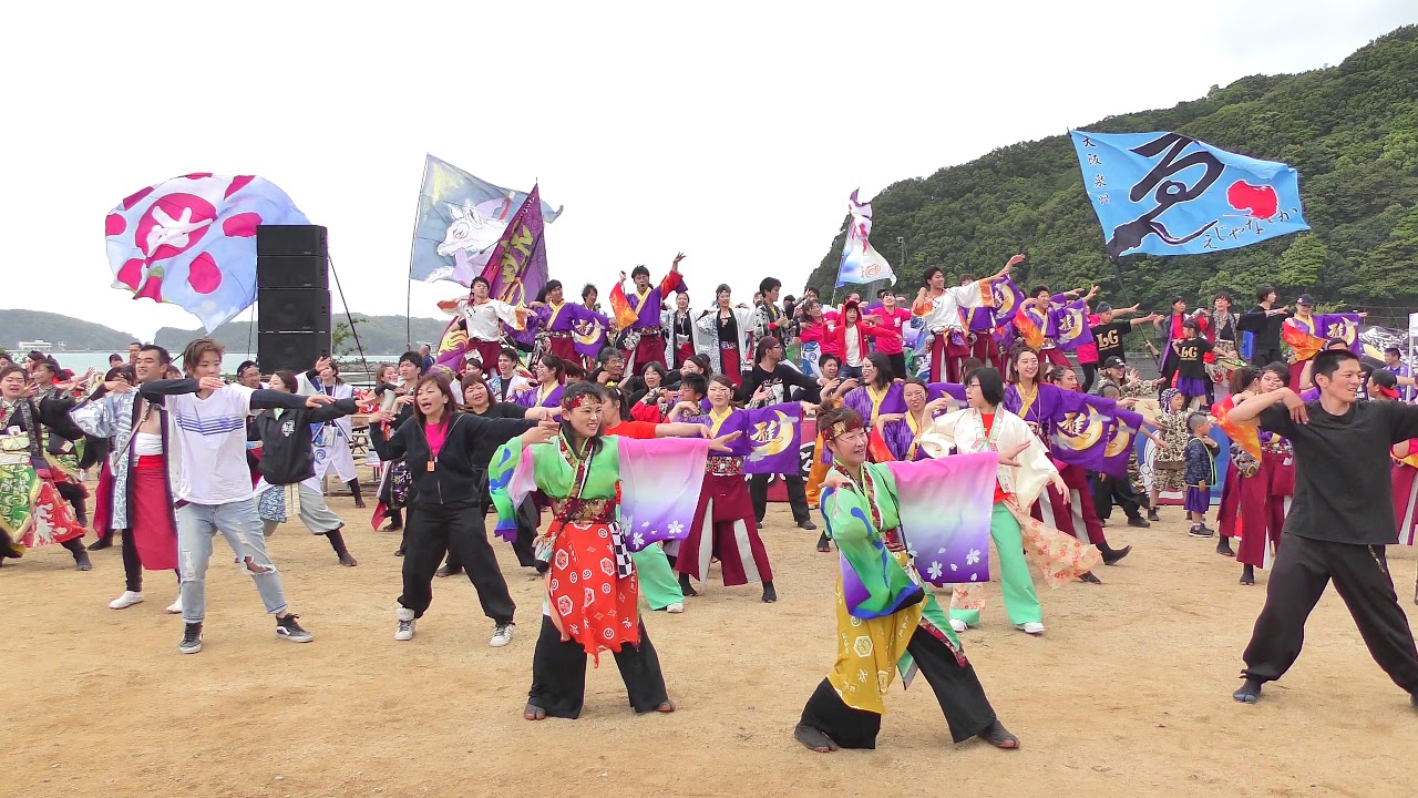 「総踊り♪海彩☆わっしょい～♪うらじゃ音頭」南紀海彩まつり2019