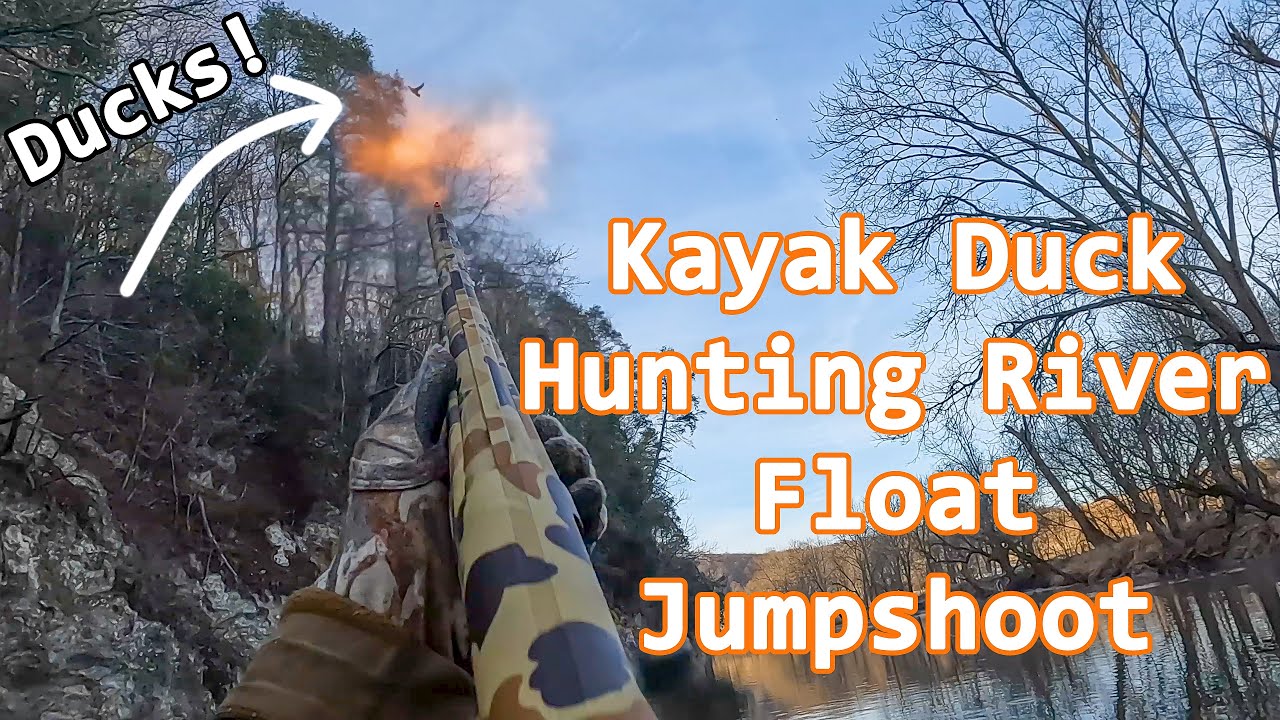 Duck Hunting From The Kayak, Jump Shooting Ducks On The River. Virginia Public Land Duck Hunting