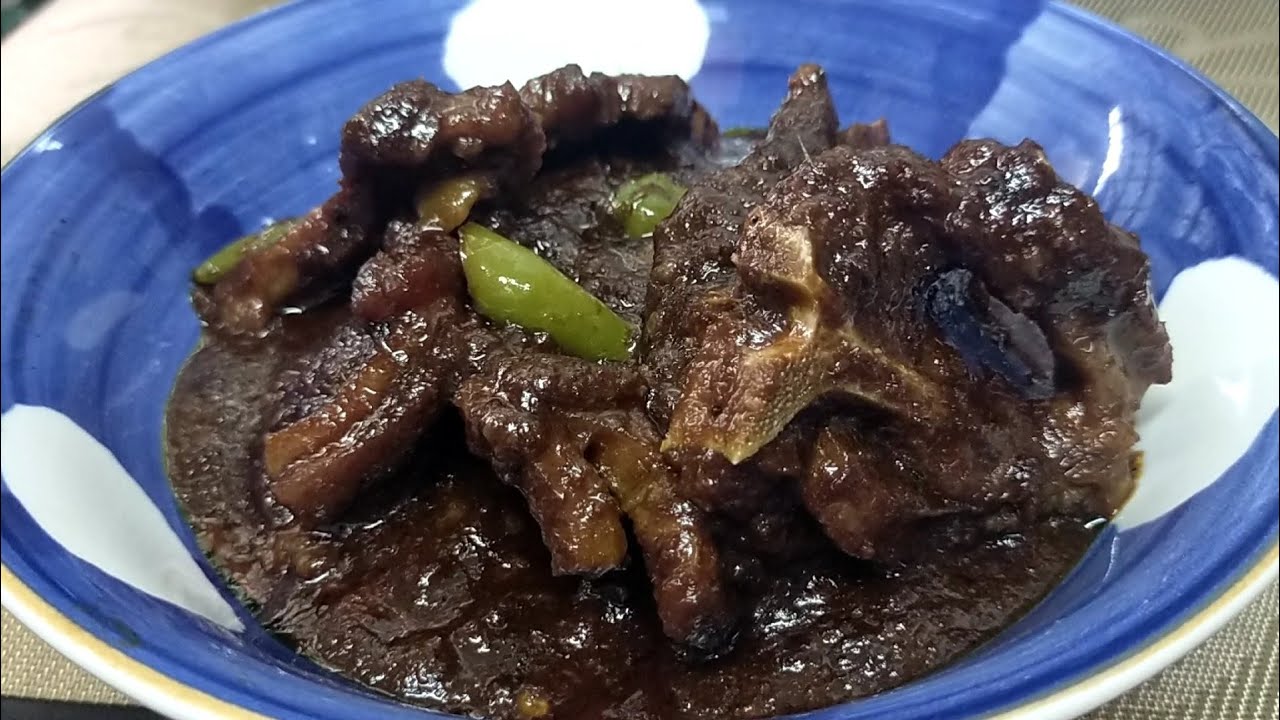RESEPI KAMBING MASAK HITAM ada 1 bahan yang di tambah untuk menyedapkan lagi kuahnya