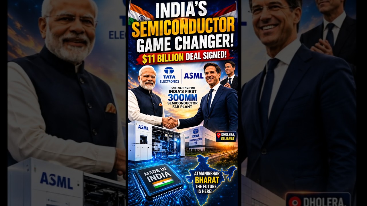 India Wins BIG! 🇮🇳 Tata & ASML Sign $11 Billion Semiconductor Deal! #shorts #geopolitics #tata