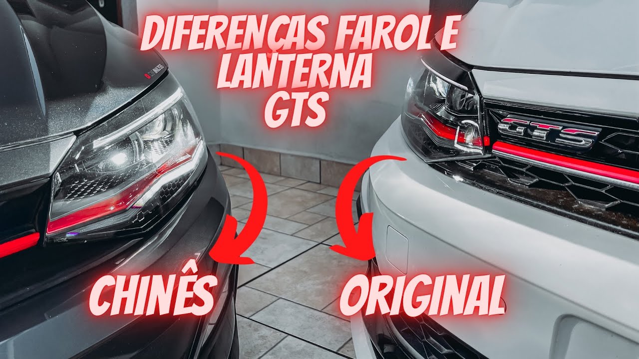 FAROL E LANTERNA ORIGINAL POLO GTS E CHINÊS - QUAL É MELHOR?