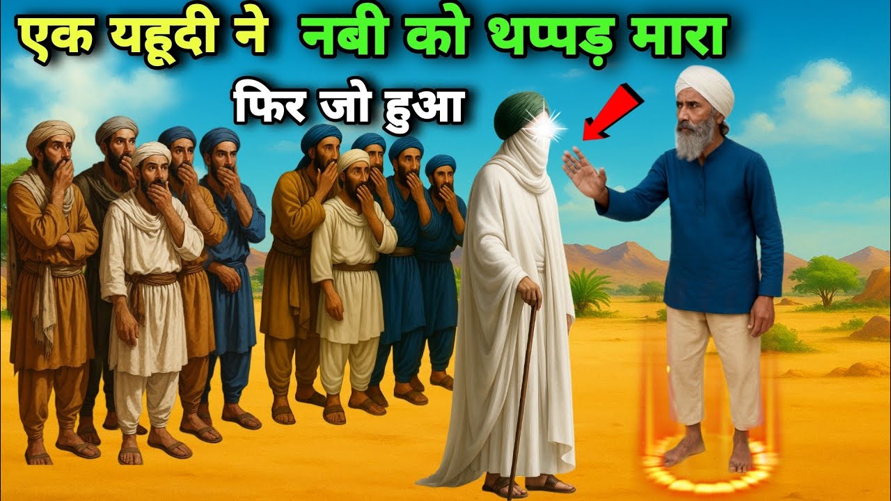 Nabi ko thappad mara ek Yahudi ne | uska apna haath khud hi kat deya | Islami kahani