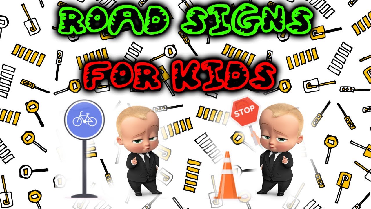Traffic Signs and Rules For Kids  Road Safety For Children-Road signs