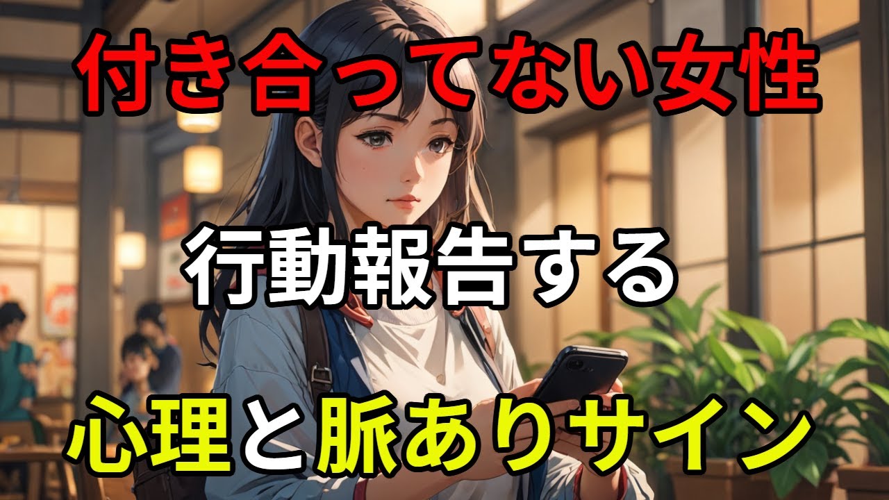付き合ってないのに行動報告してくる女性の心理｜好意のサインと脈あり判断法