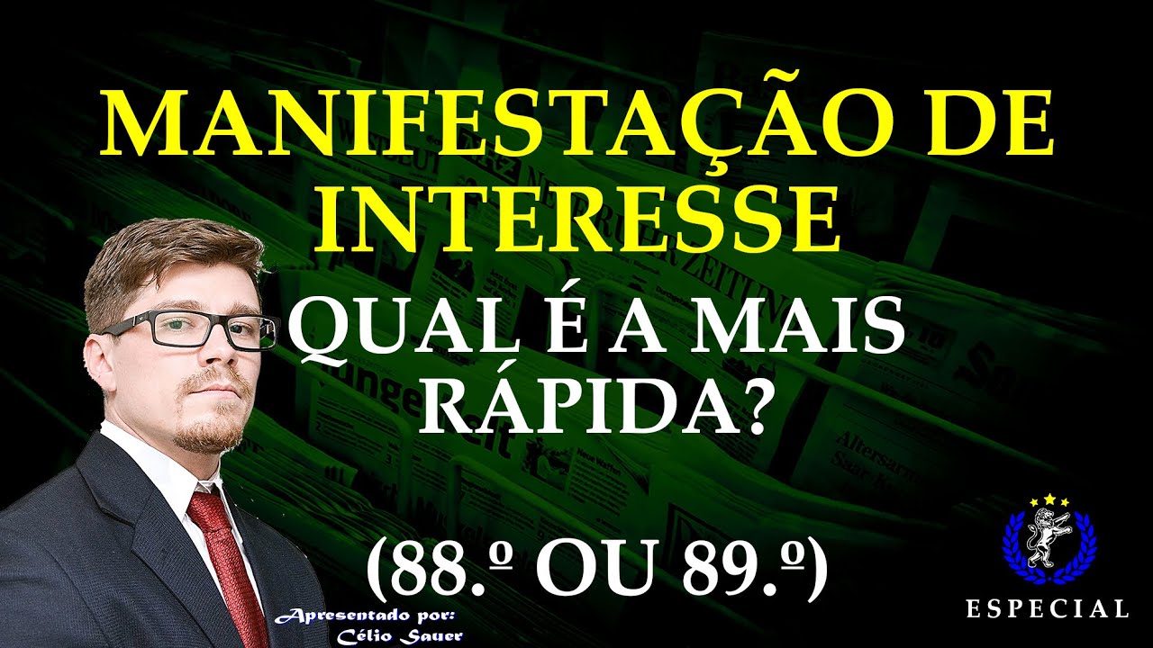 Manifestação de Interesse mais rápida: Contrato, empresa ou Atividade?