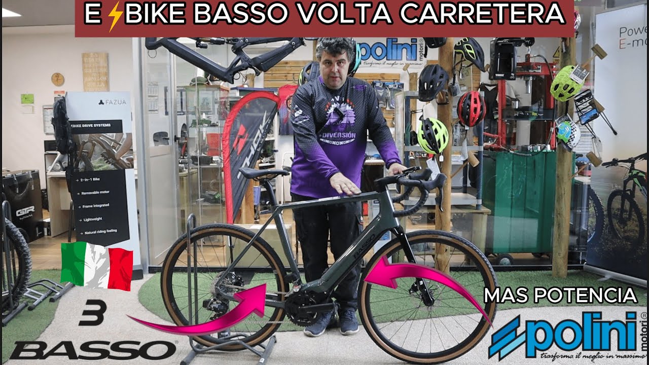 NUEVA BASSO VOLTA EBIKE DE CARRETERA CON POLINI