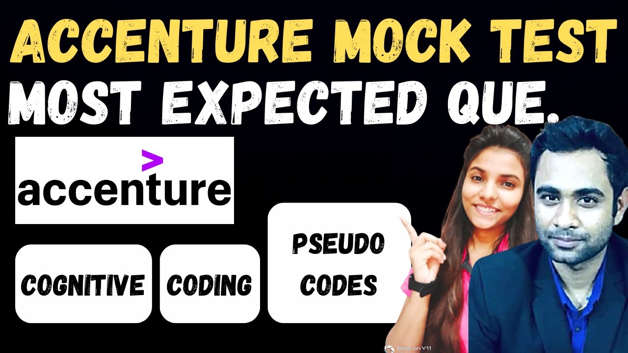 Accenture Final Mock Test August/September | Cognitive, Coding & Pseudo Code