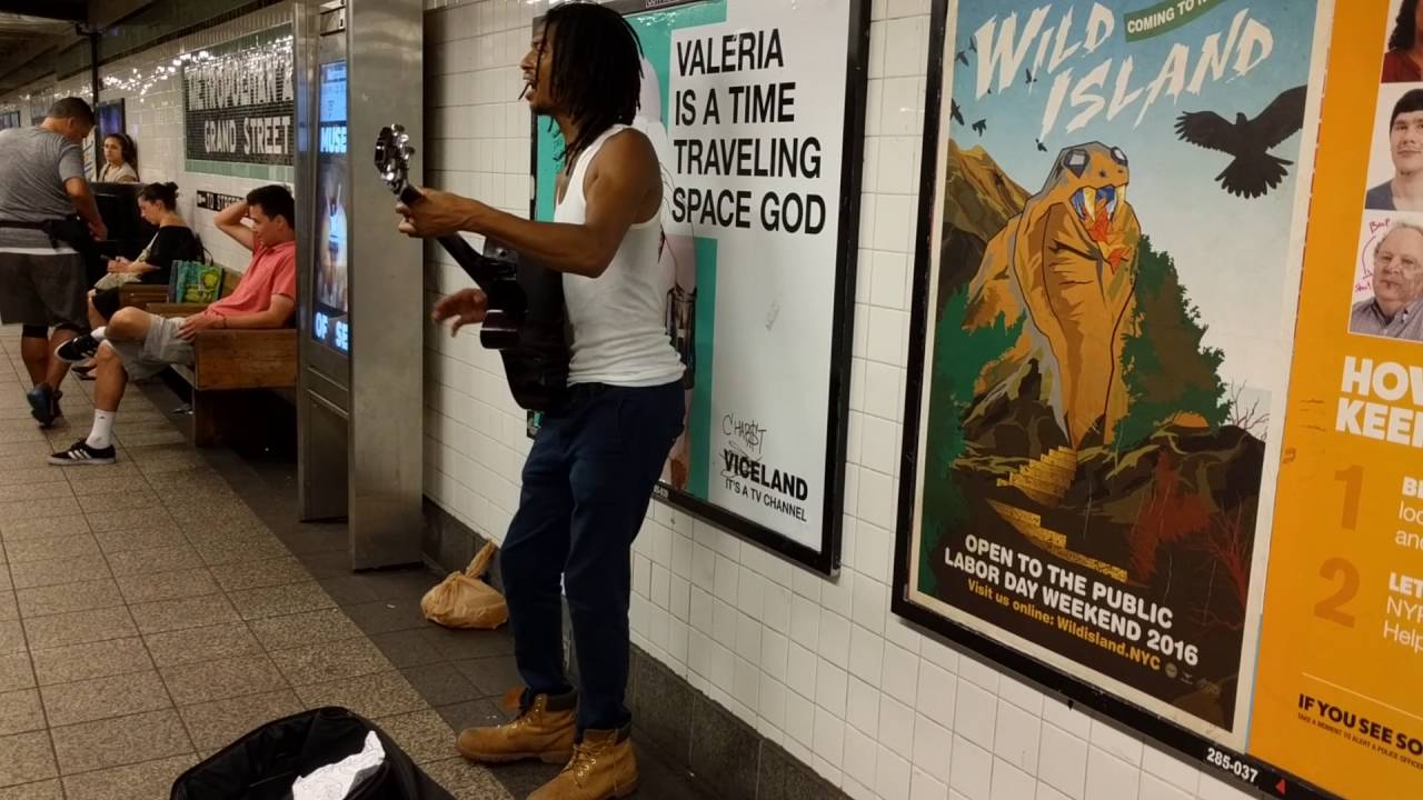 AMAZING NYC Subway performer - Ben. E King - Stand By Me (rendition)