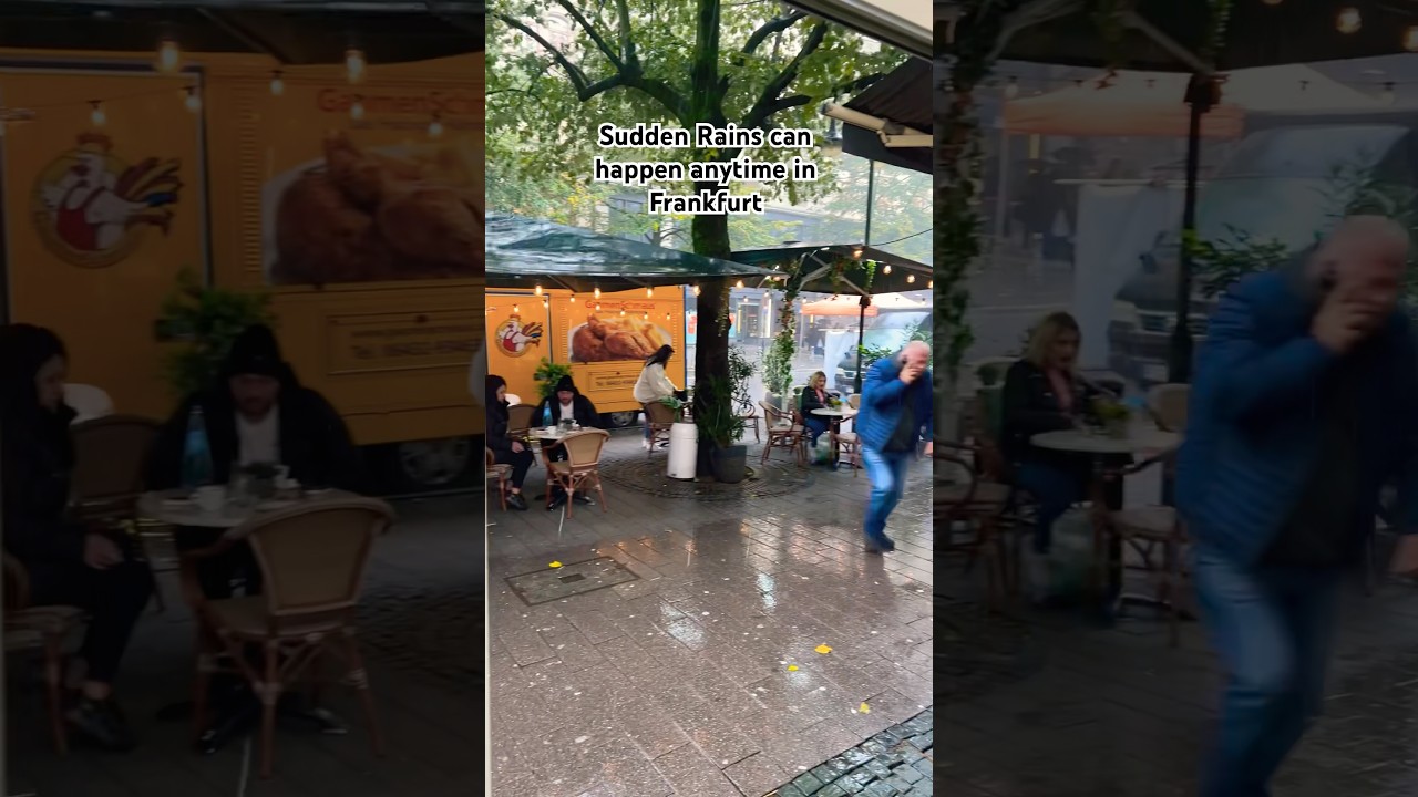 Rain can come anytime in Frankfurt Germany #frankfurt #rain #germany