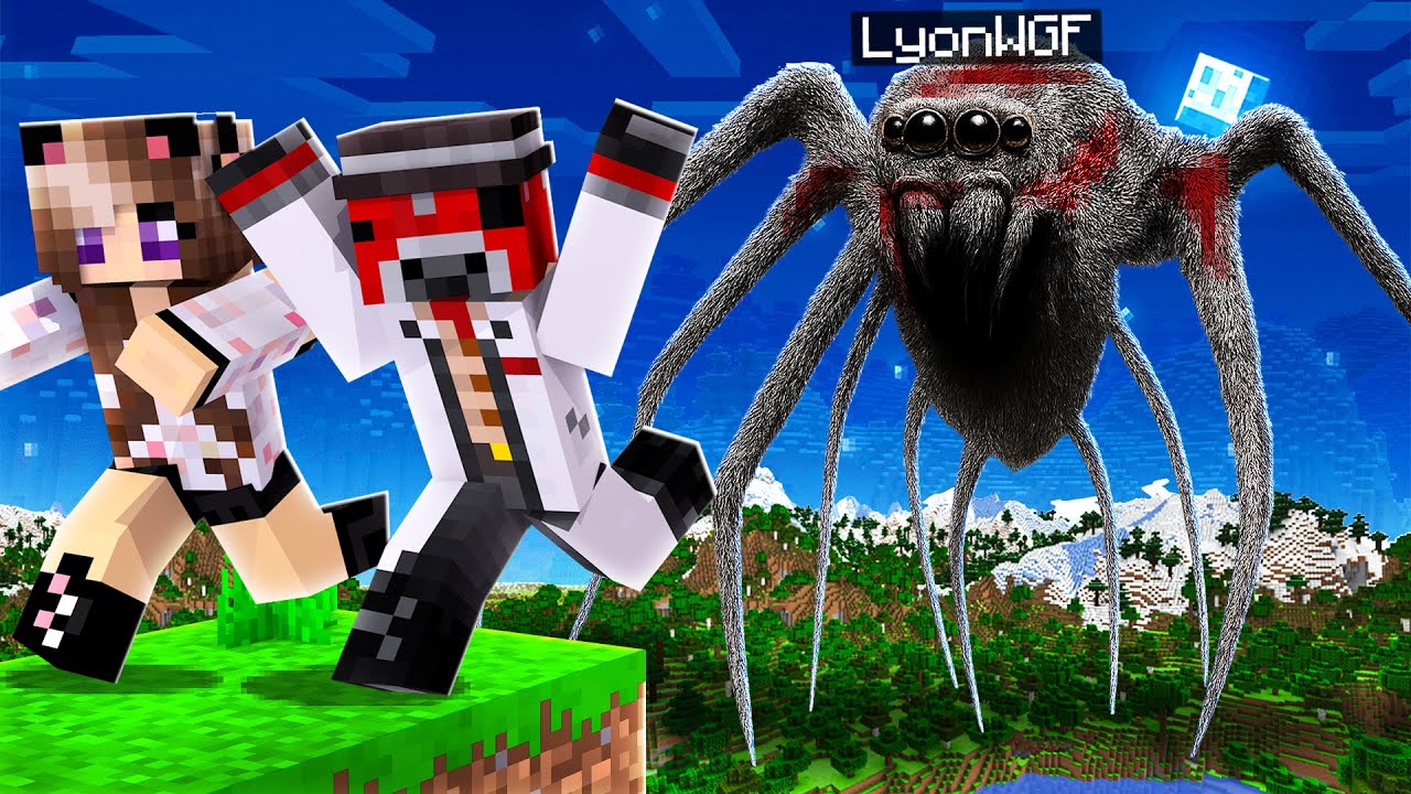 MI TRASFORMO IN RAGNO GIGANTE per SPAVENTARE i MIEI AMICI!! SCHERZO su Minecraft VANILLA!!