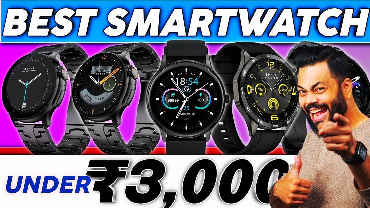 Top 5 Best Round-Dial Smartwatches Under ₹3000 in 2025 | Best Smartwatch Under 3000