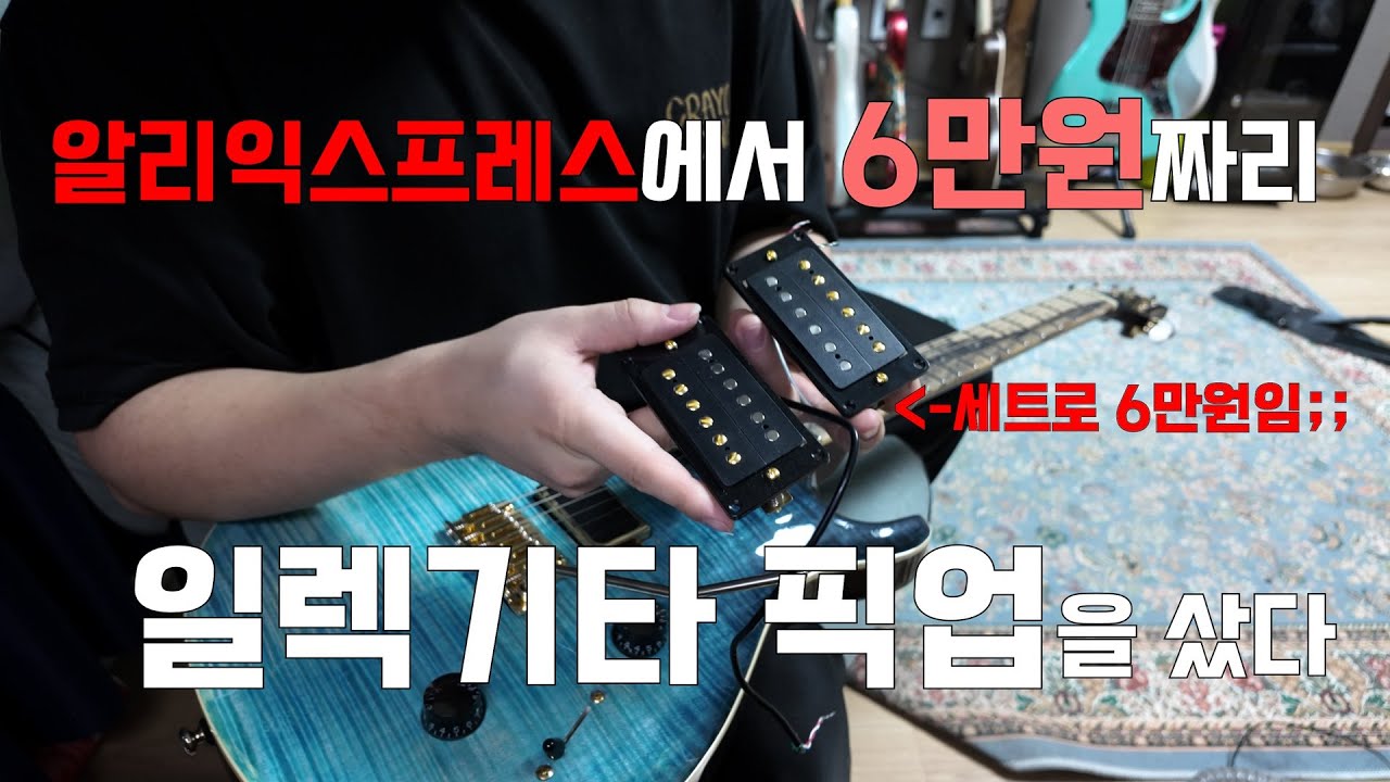 알리익스프레스에서 6만원짜리 일렉기타 픽업을 샀다. 과연....?