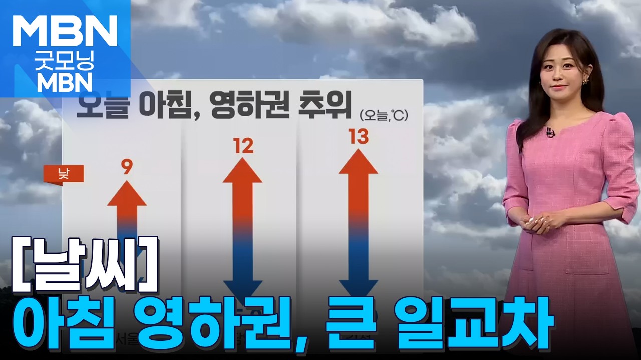 [날씨] 아침 영하권, 큰 일교차…전국 초미세먼지 '나쁨' [굿모닝 MBN]
