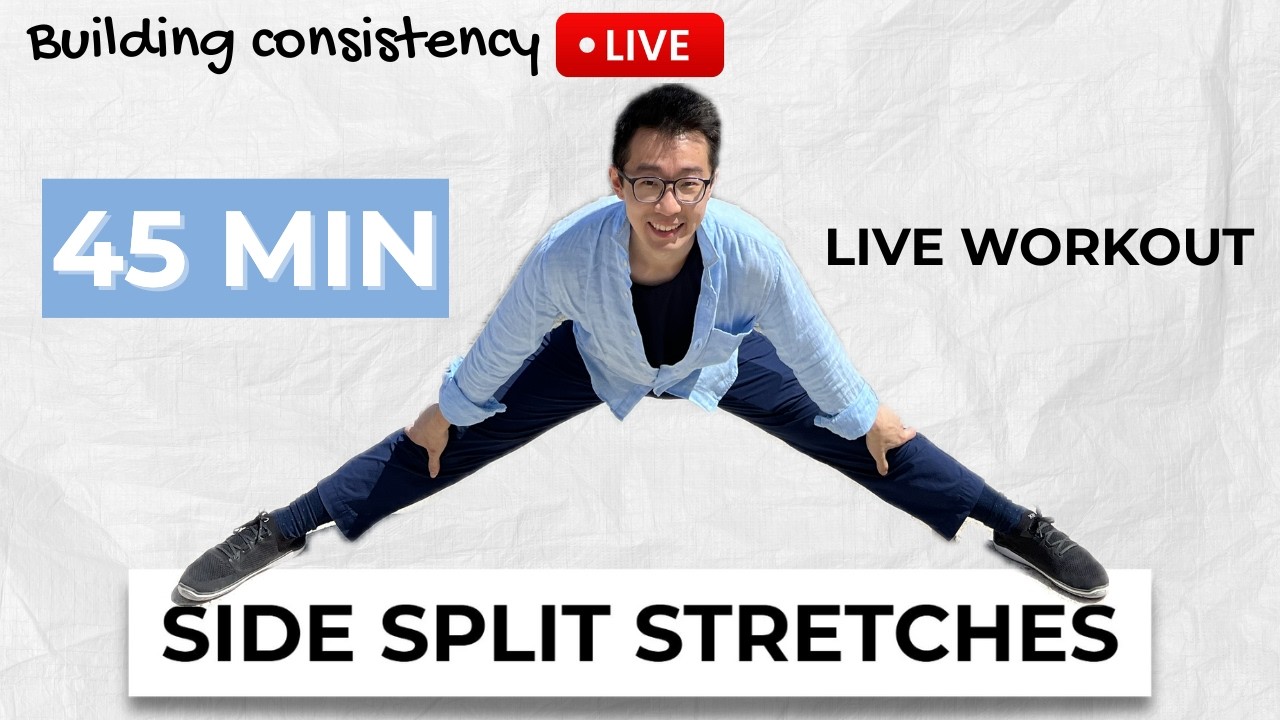 Daily Side Splits training! LIVE Follow along