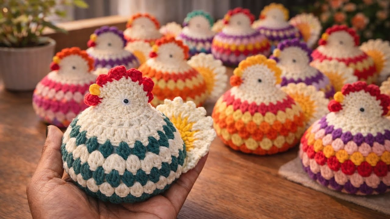 Easy Crochet Chicken Tutorial 🐔 | Cute Amigurumi Hen Pattern for Beginners