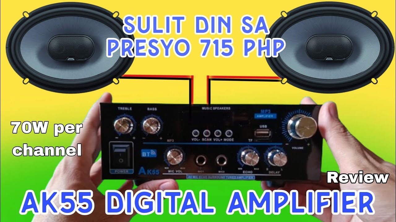 AK55 Digital Amplifier Review & Soundtest (budget friendly amplifier)