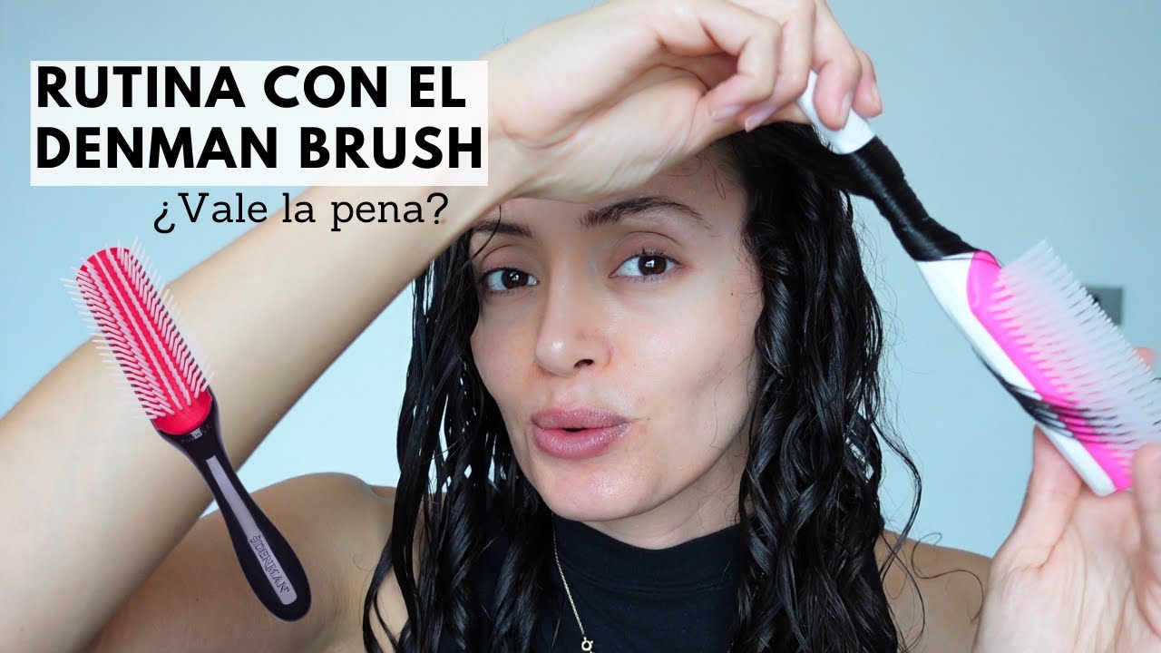 DENMAN BRUSH Rutina en cabello ondulado 2C - 3A | Te digo si deberías comprarlo o no