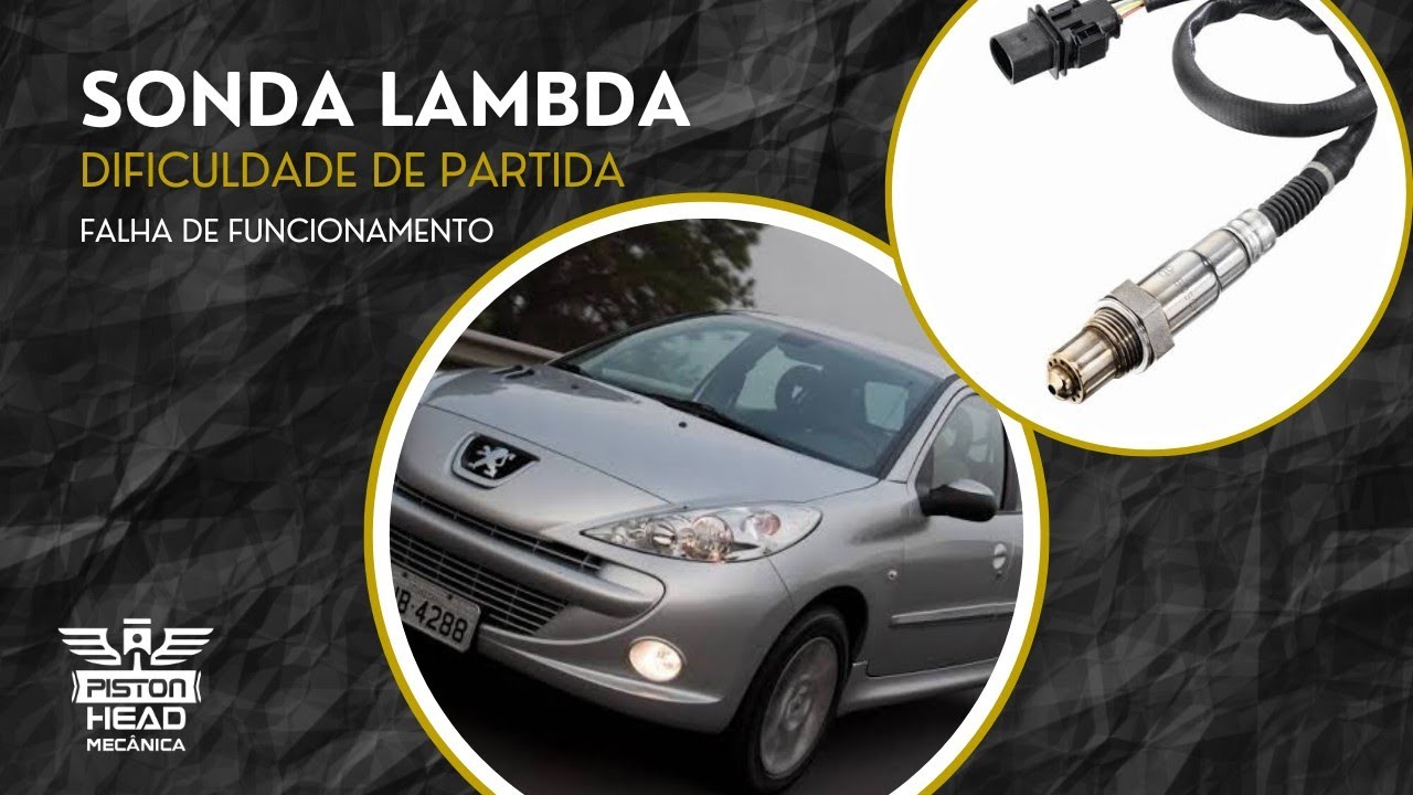 Peugeot 207- Sonda Lambda: dificuldade na partida, não aprende combustível, cheiro de queima errada