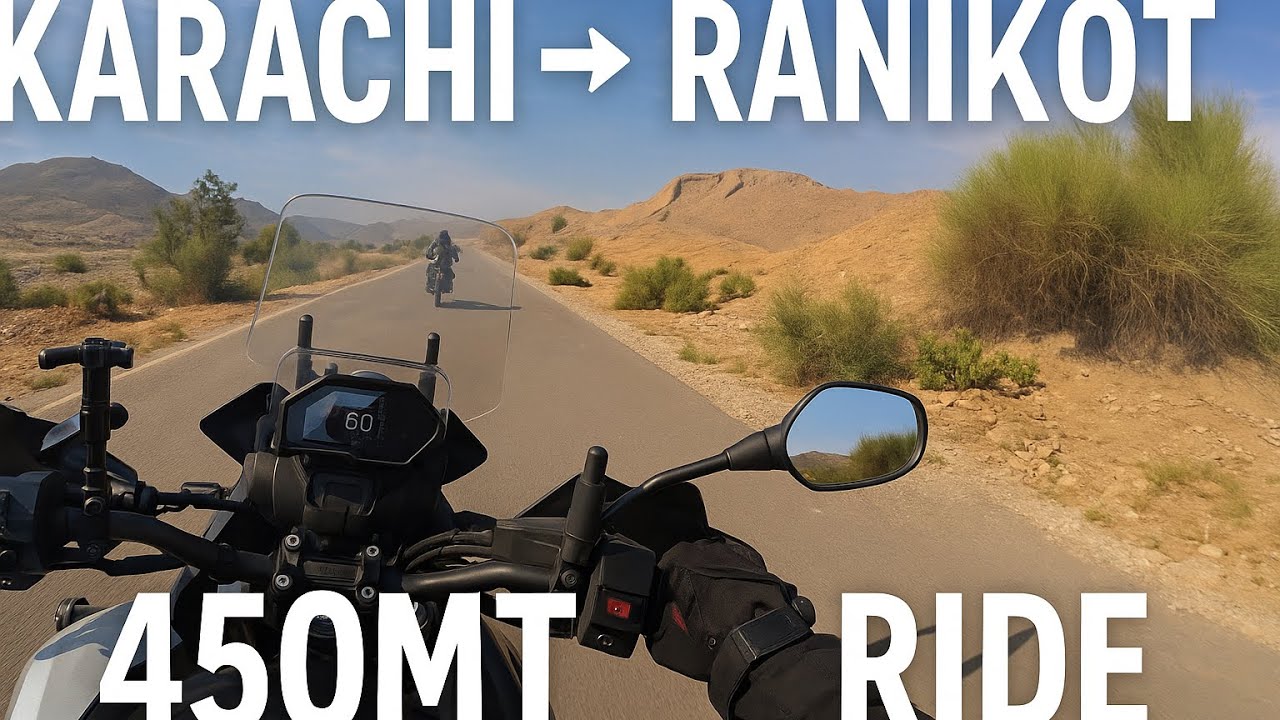 Ranikot Fort Ride on CFMoto 450MT | Karachi to Ranikot | Road Trip Pakistan