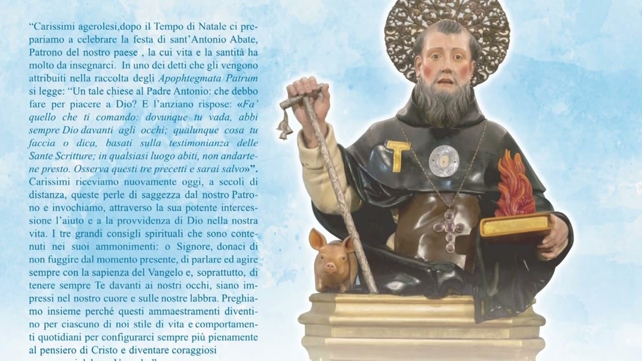 Comunità di Agerola in festa per il Santo Patrono, Sant'Antonio Abate