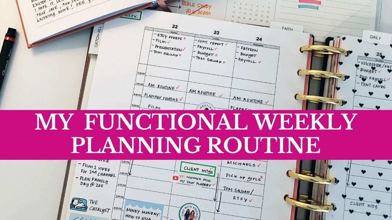 Functional Plan With Me: Weekly Routine
