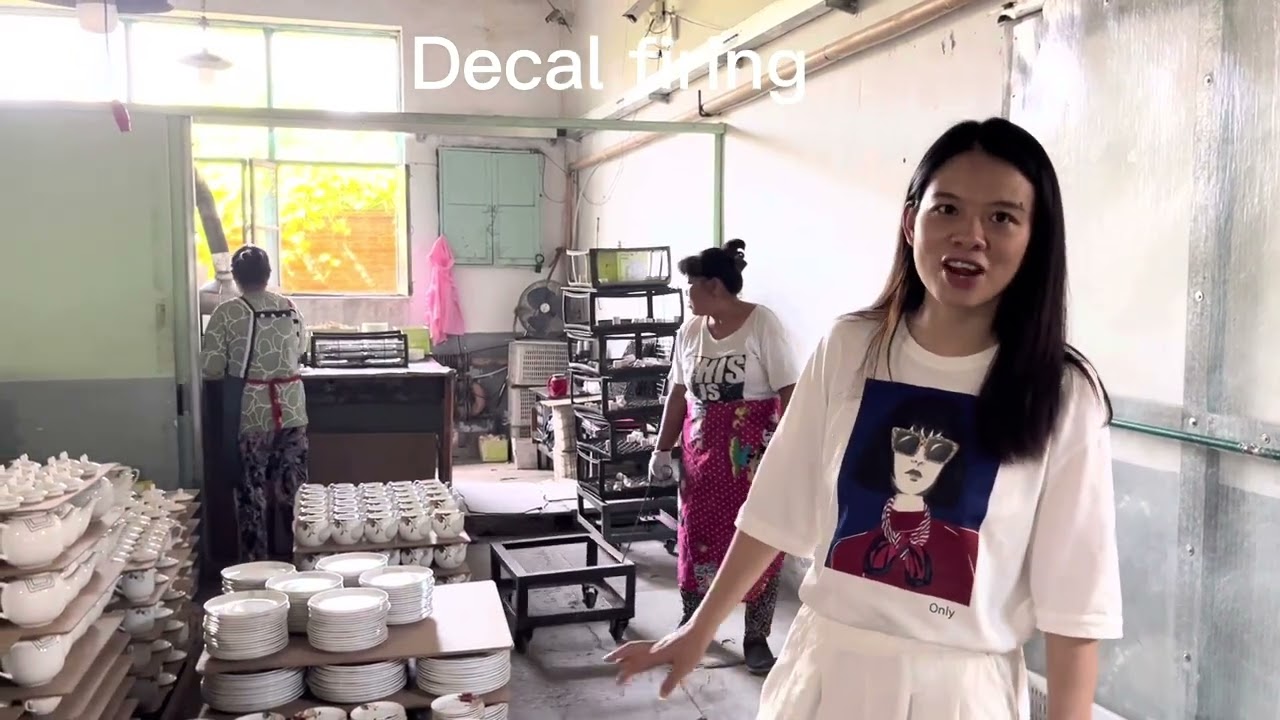 How does the bone china factory work?
