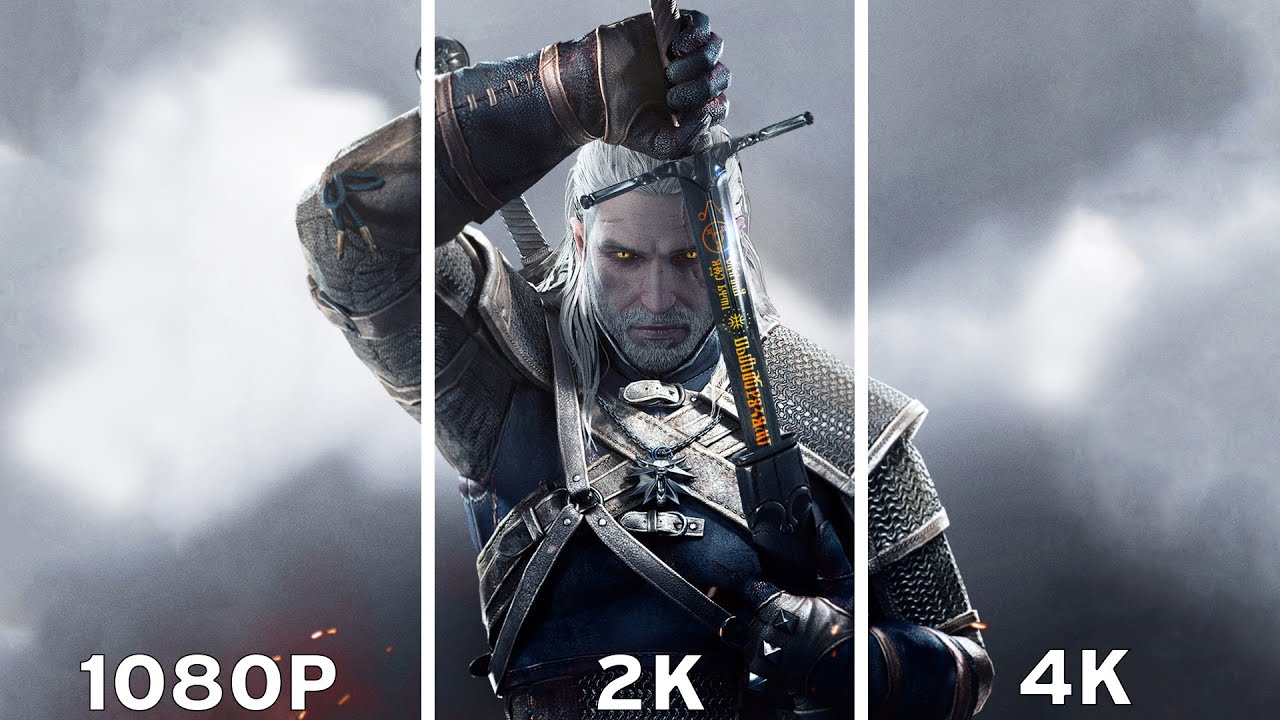 The Witcher 3: Wild Hunt - 1080p vs 2K vs 4K Graphics Comparison 4K