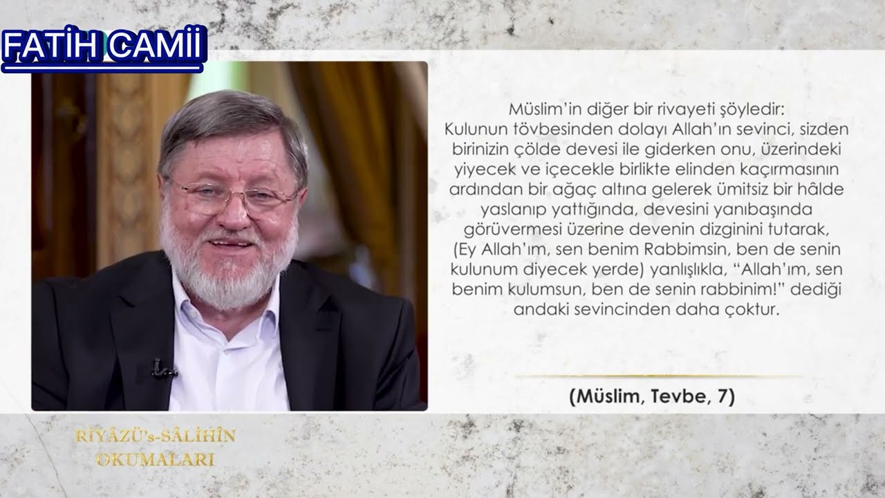 1.BÖLÜM PROF.DR.HALİL İBRAHİM KUTLAY (RİYAZU'S SALİHİN OKUMALARI)