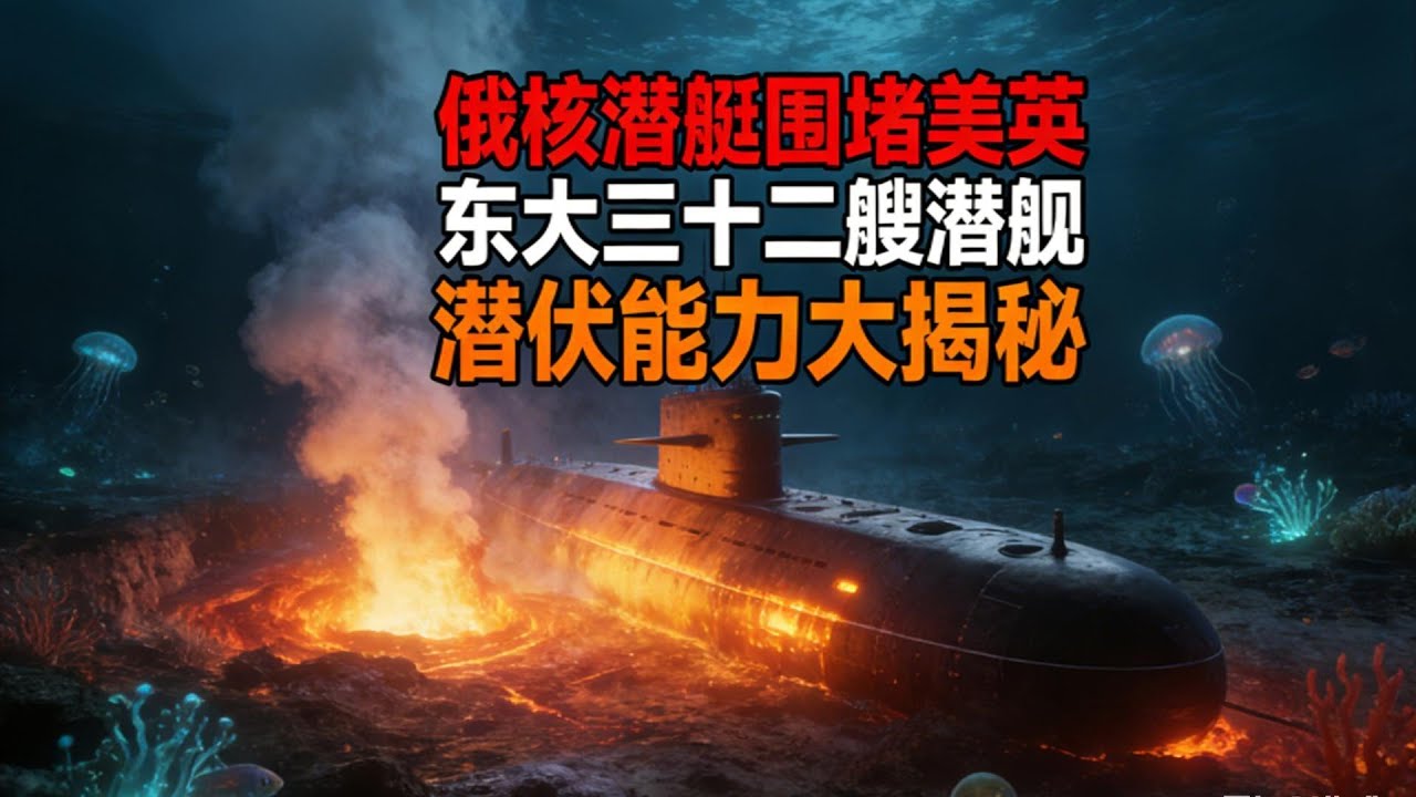 俄二十艘核潜艇围堵美英！东大三十二艘潛艦能潛伏多少艘？國海軍#096核潛艇#巨浪3#俄羅斯軍事#美英防務#時政熱點#軍事解析#二零二六年軍情#水下力量#核威慑#全球軍事格局#中國崛起#海軍實力#國際時