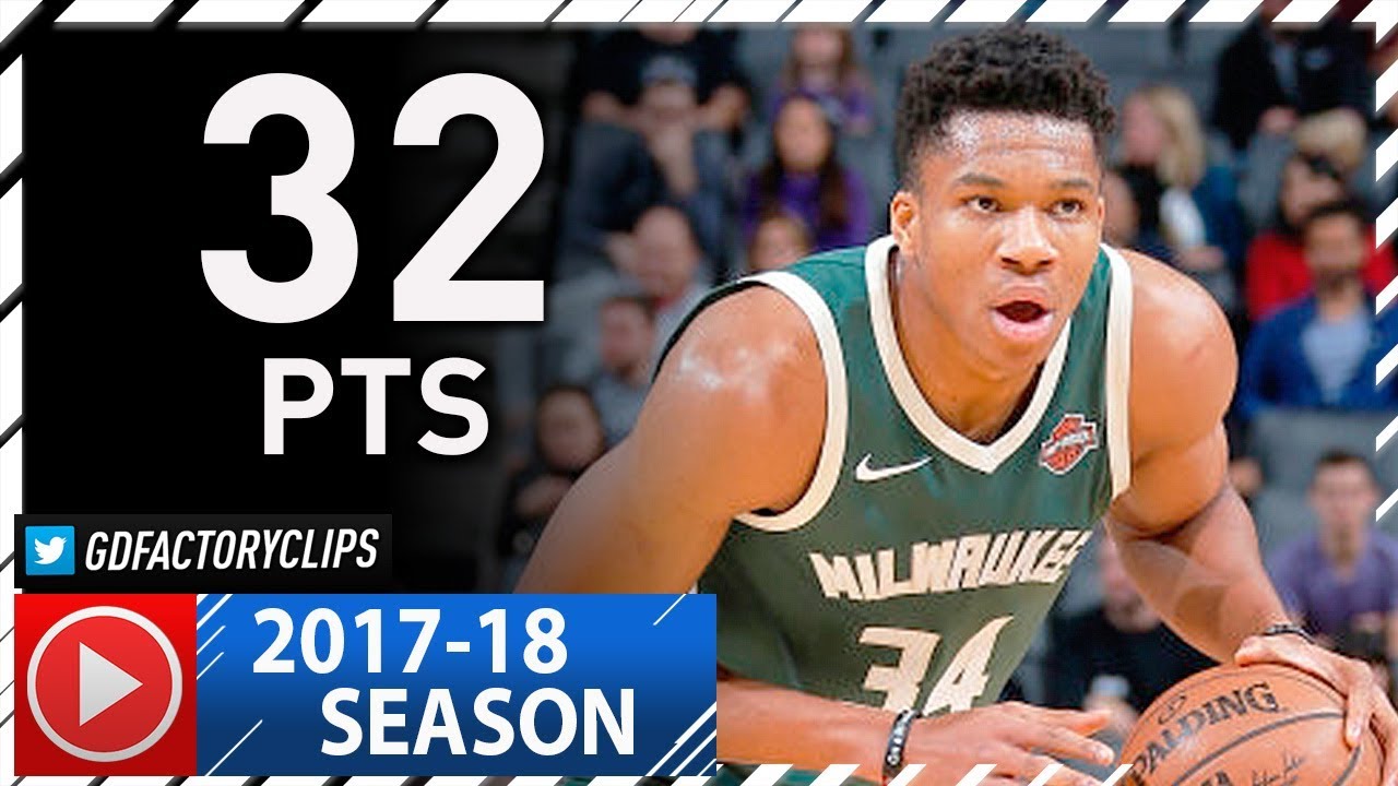 Giannis Antetokounmpo Full Highlights vs Kings (2017.11.28) - 32 Pts, 5 Stls in 3 Quarters!