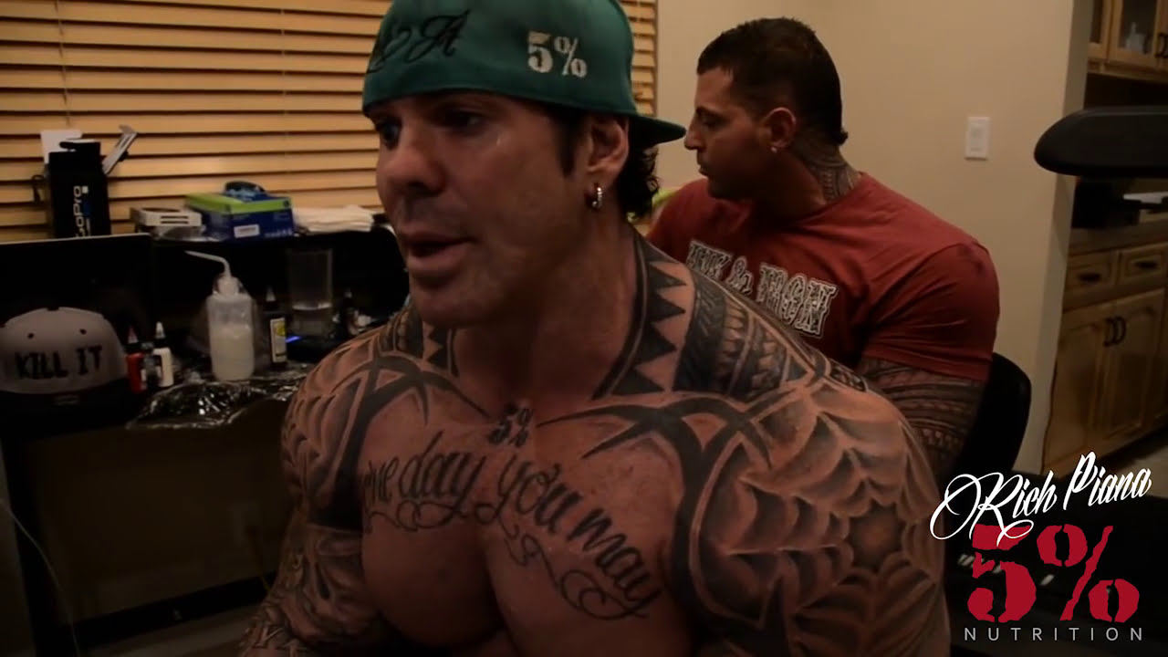 Rich Piana's new back tattoo