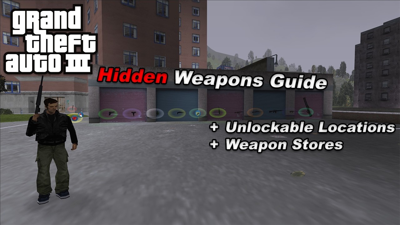 GTA 3 - Hidden Weapons Guide (Unlockable Locations & Weapon Stores)