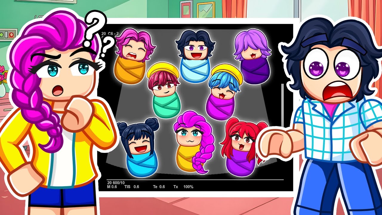 Rumi and Jinu are EXPECTING OCTUPLETS in Roblox! (KPOP DEMON HUNTERS)
