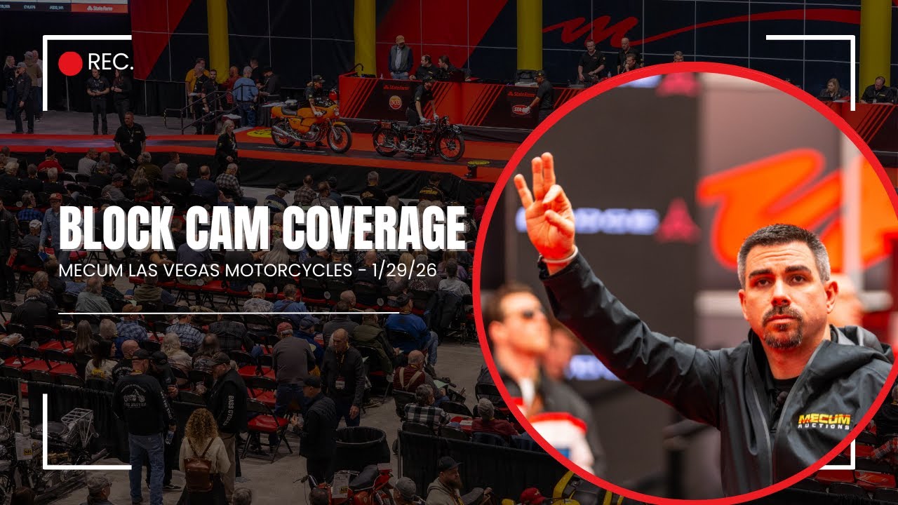 Mecum Las Vegas Motorcycles Live Block Cam: Thursday, Jan. 29, 2026