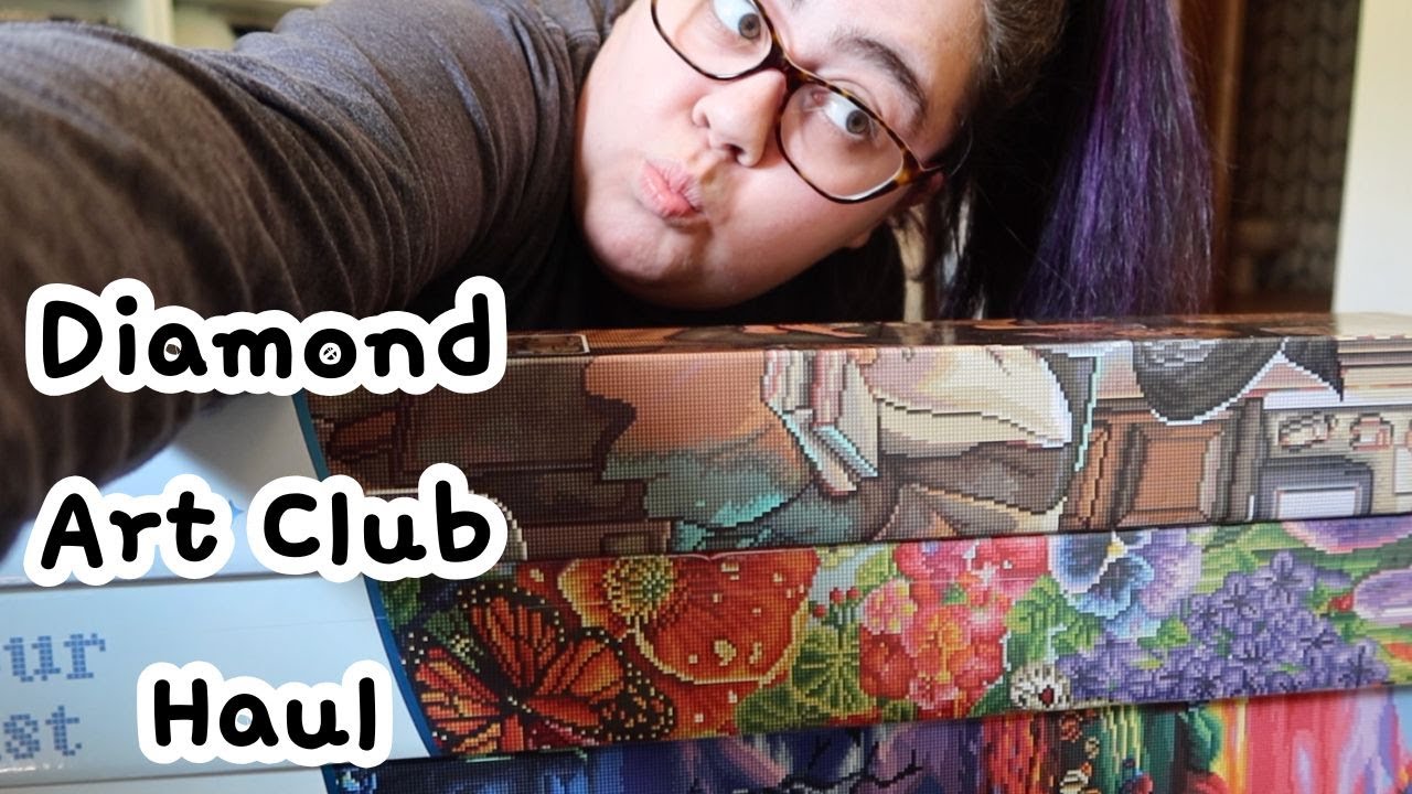 HUGE diamond art club 7th anniversary haul | unboxing 7 new diamond paintings!