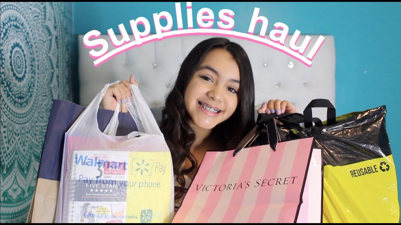 back to school supplies haul 2018 !!