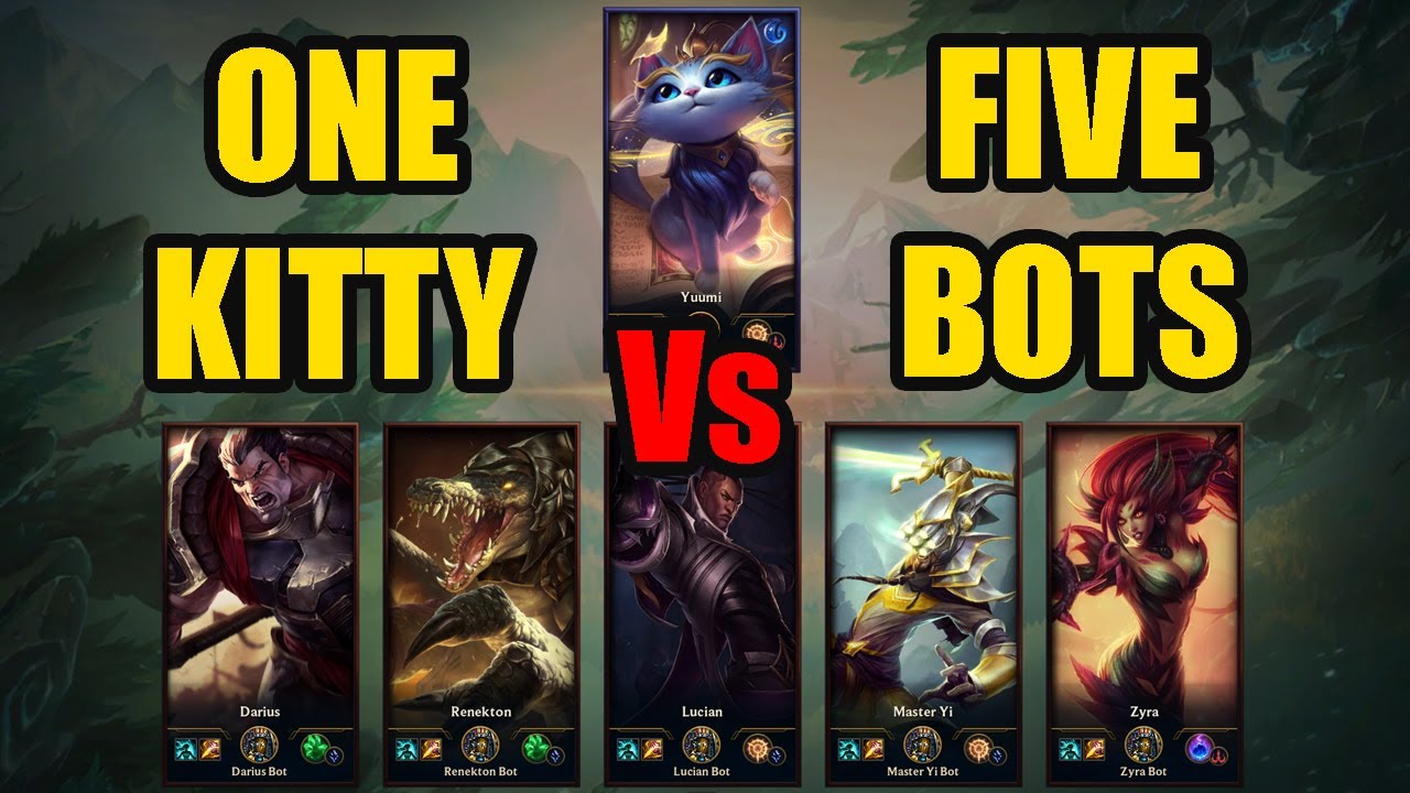 Is It Possible To Beat 5 Intermediate Bots As Yuumi?