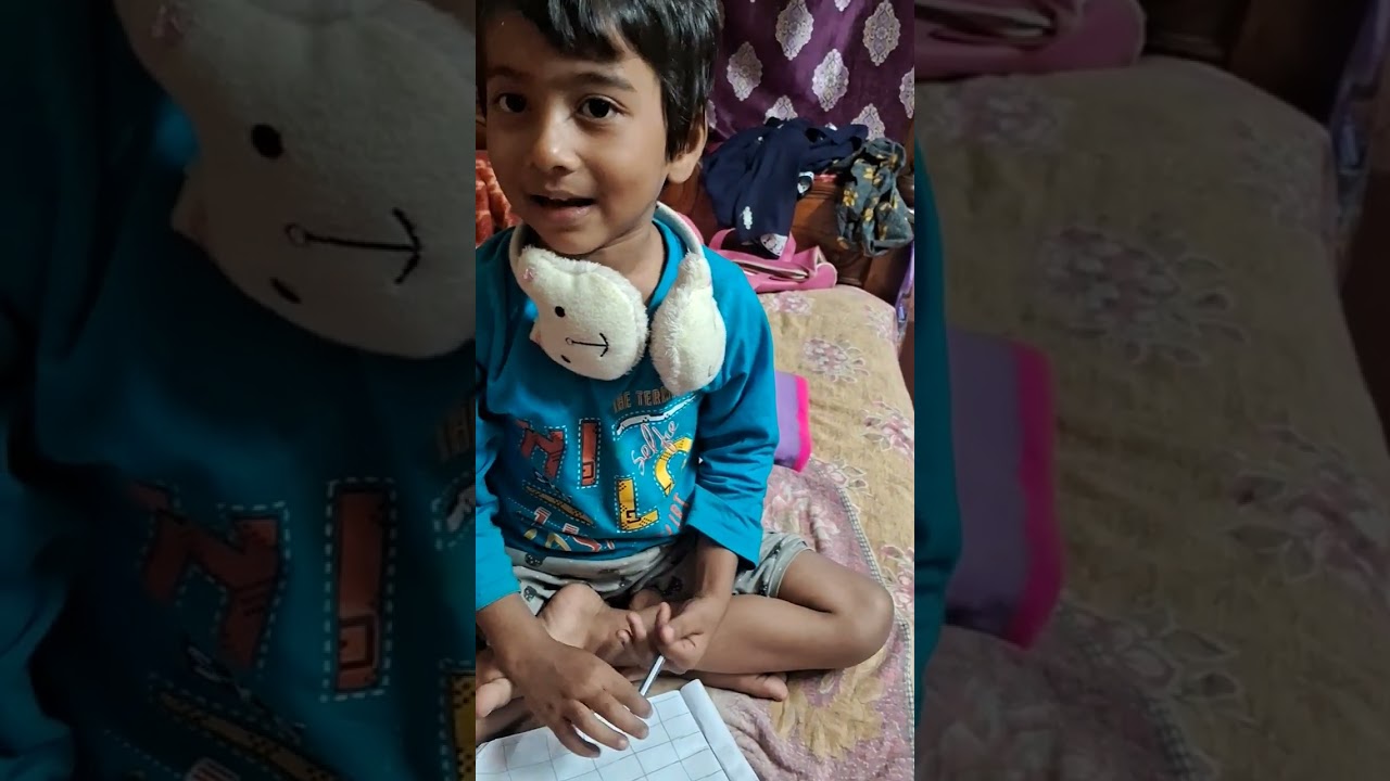 #good morning everyone. আমার মেয়ে ,.এক থেকে একশো লিখছে।#cutebaby #love this ♥️ please subscribe me 