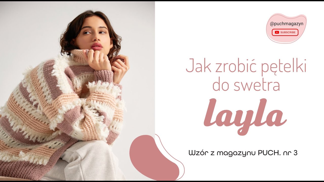 Jak zrobić pętelki (loop stitch) w swetrze?