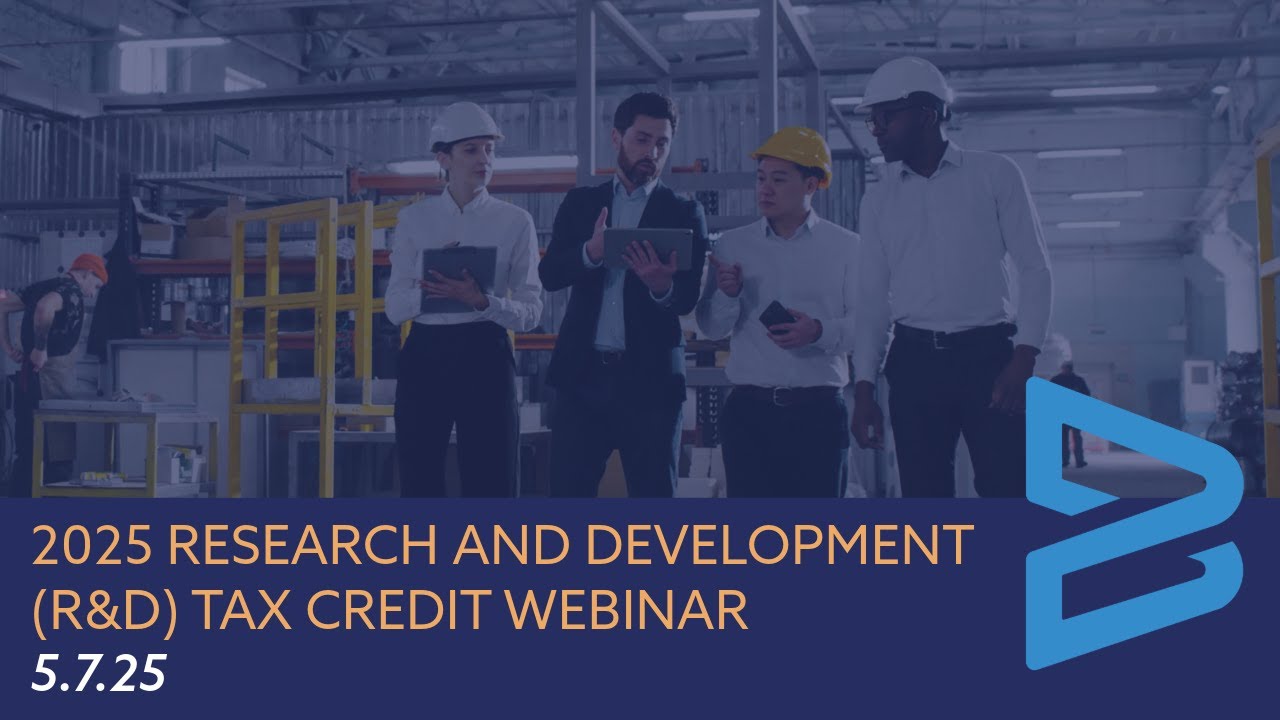 2025 Research and Development R&D Tax Credit Webinar
