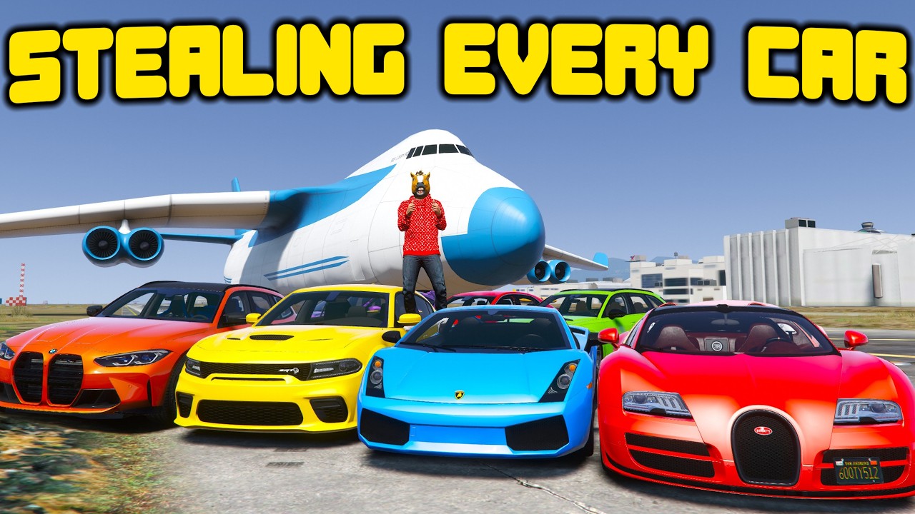 Stealing Every Car I See In GTA 5 RP