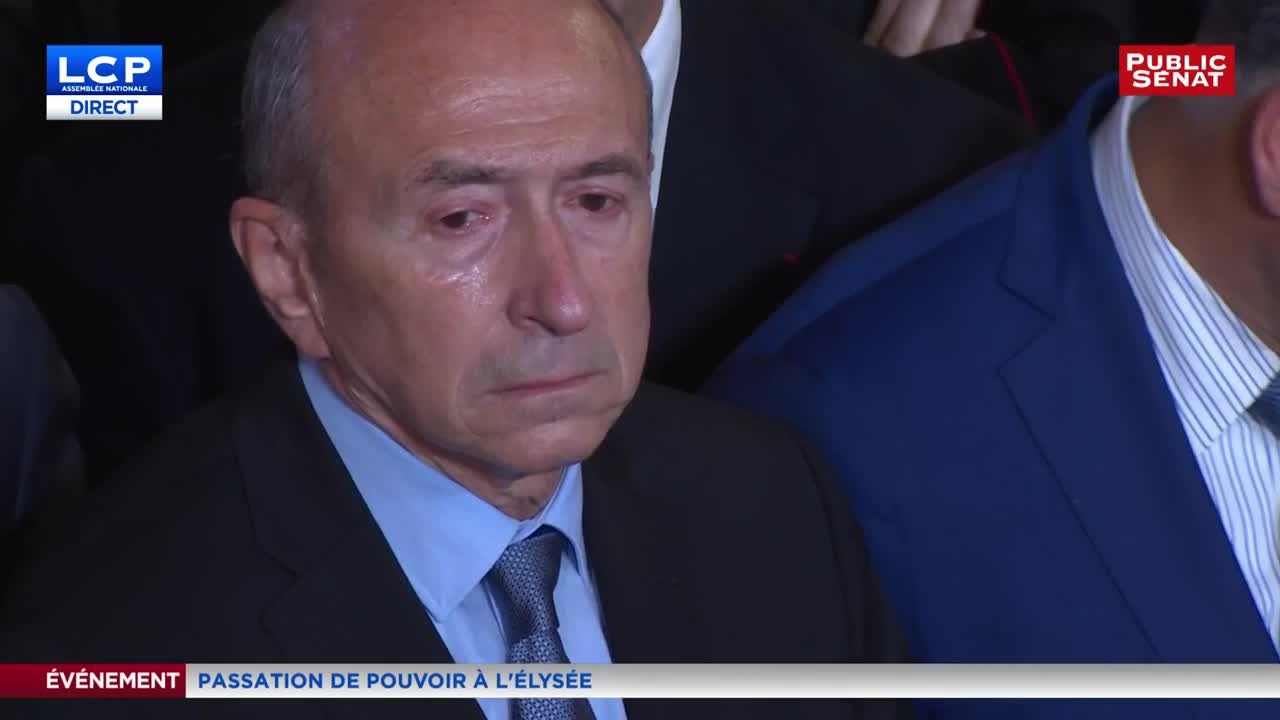 La larme de Gérard Collomb devant Emmanuel Macron à l'Élysée