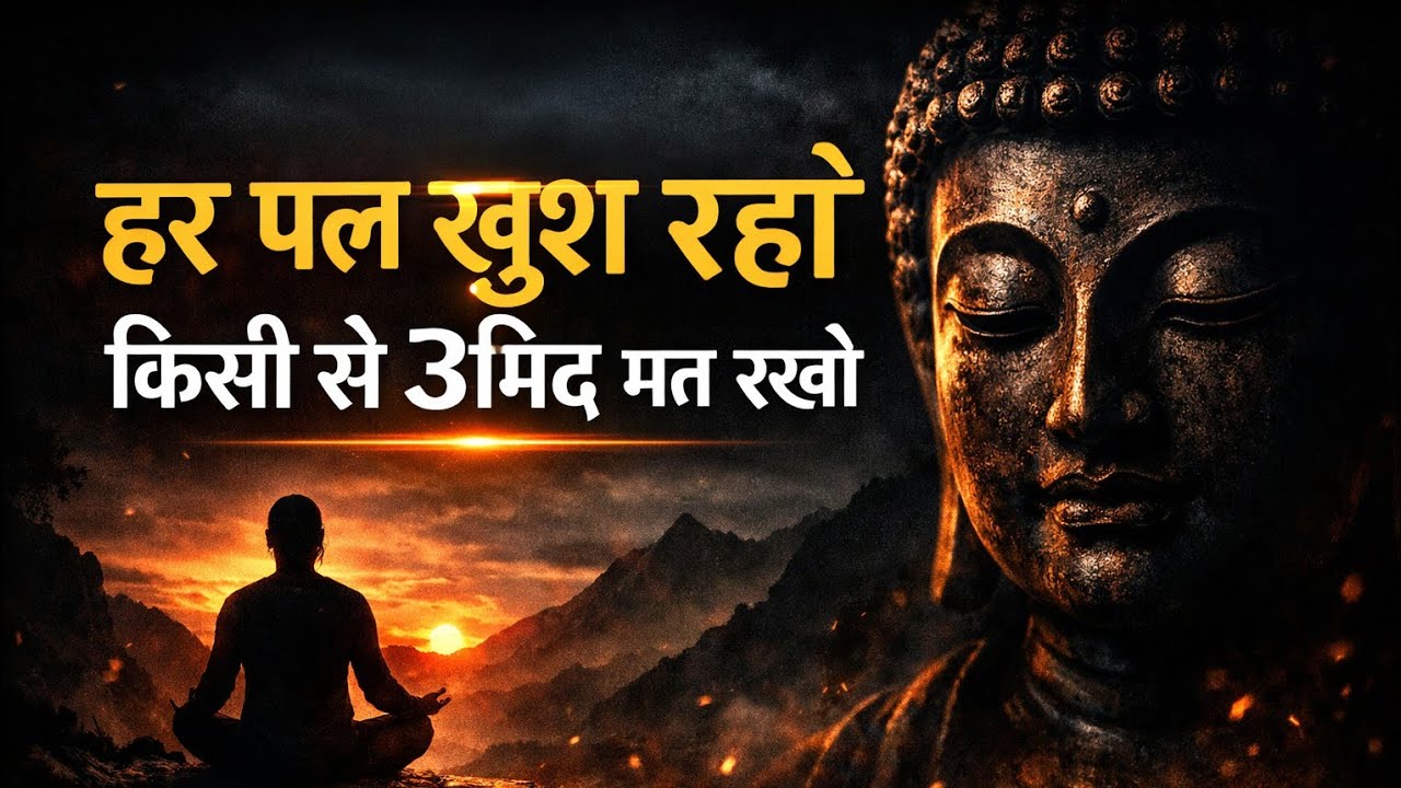 Expect Less, Live Happy ✨ #buddhvaani #motivation #hindimotivation #dailymotivation