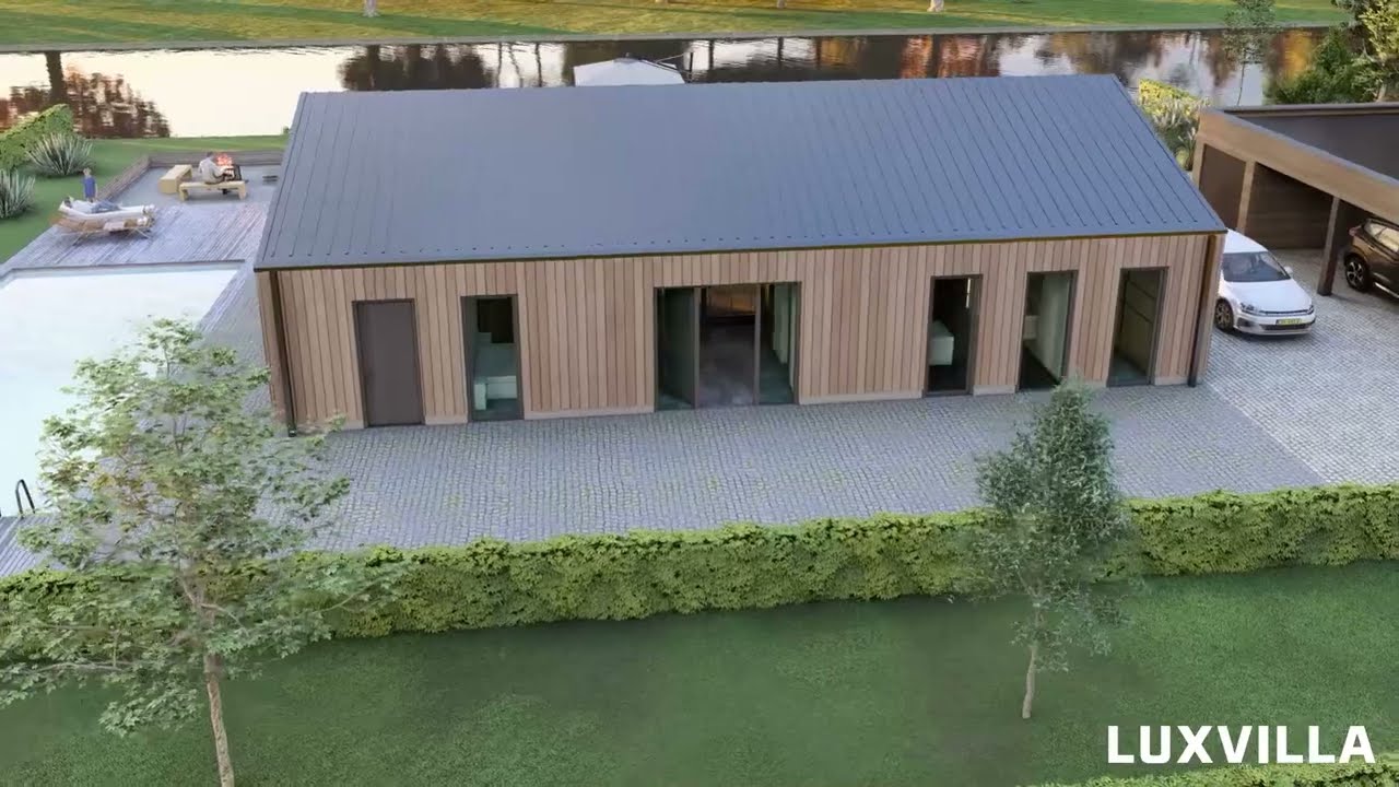 LUXVILLA - LEVENSLOOPBESTENDIG PREFAB HOUTEN #schuurwoning  SUIDERAS TYPE 2