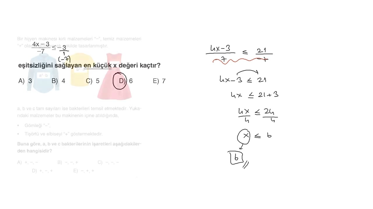 Eşitsizlik ve Mutlak Değer Test 1