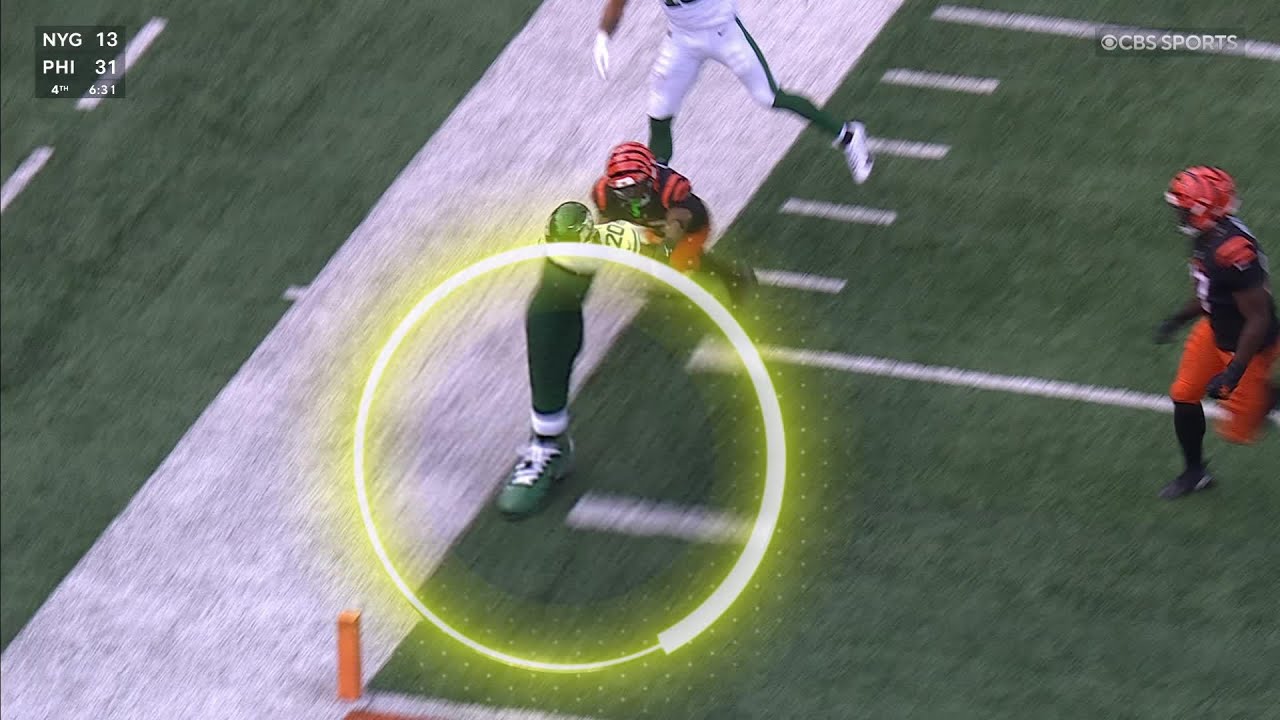 Breece Hall tightrope TD!